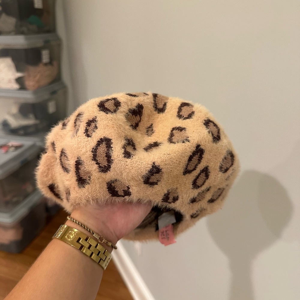Leopard Print Beret